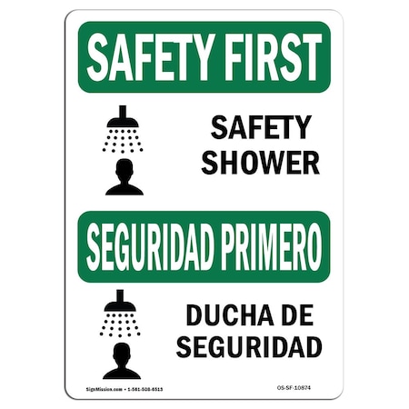 OSHA SAFETY FIRST, 5 Height, Decal